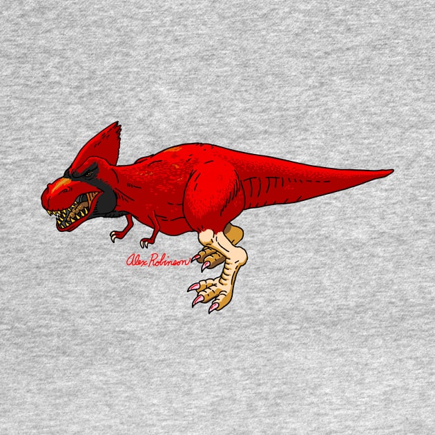 Cardinalsaurus Rex by AlexRobinsonStuff